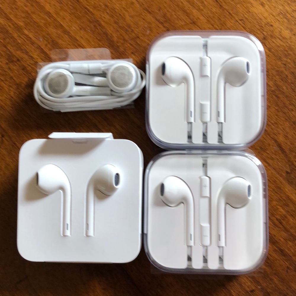 Apple brand earbuds